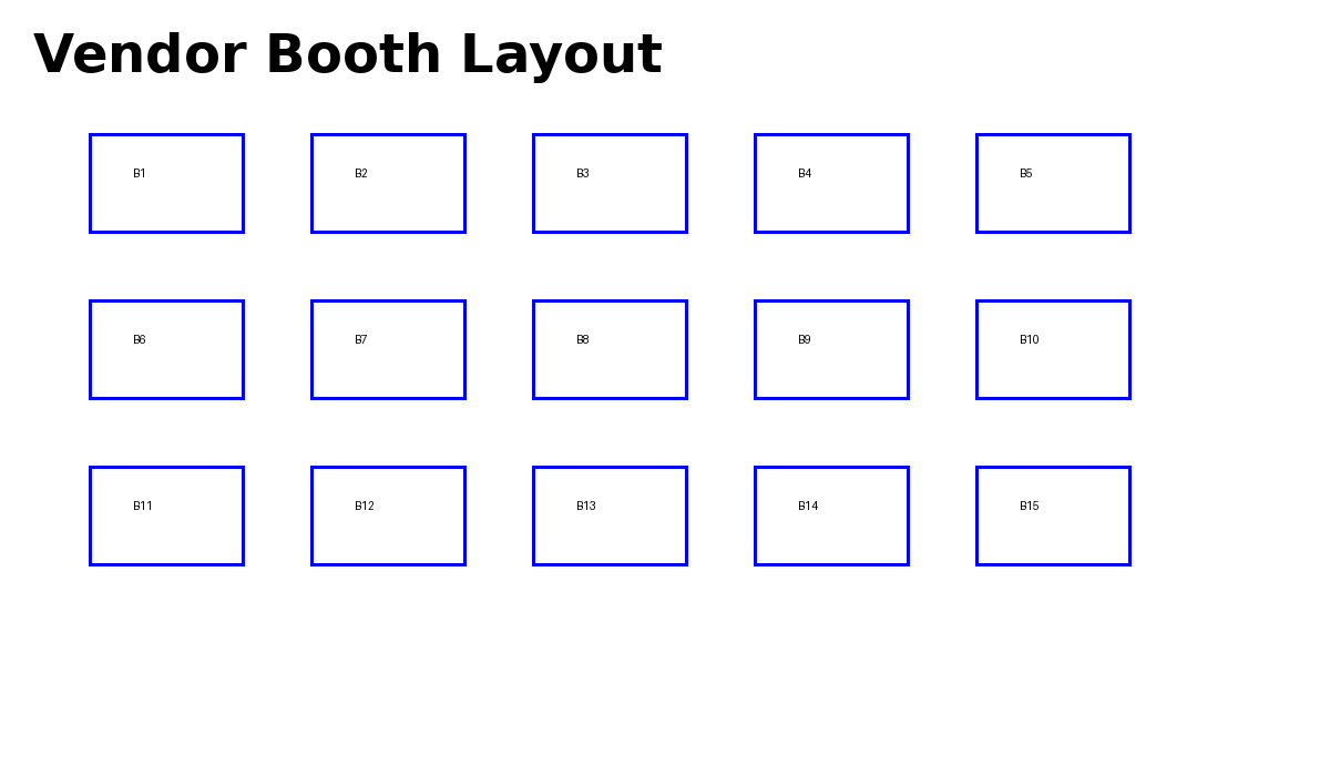 Vendor Booth Layout